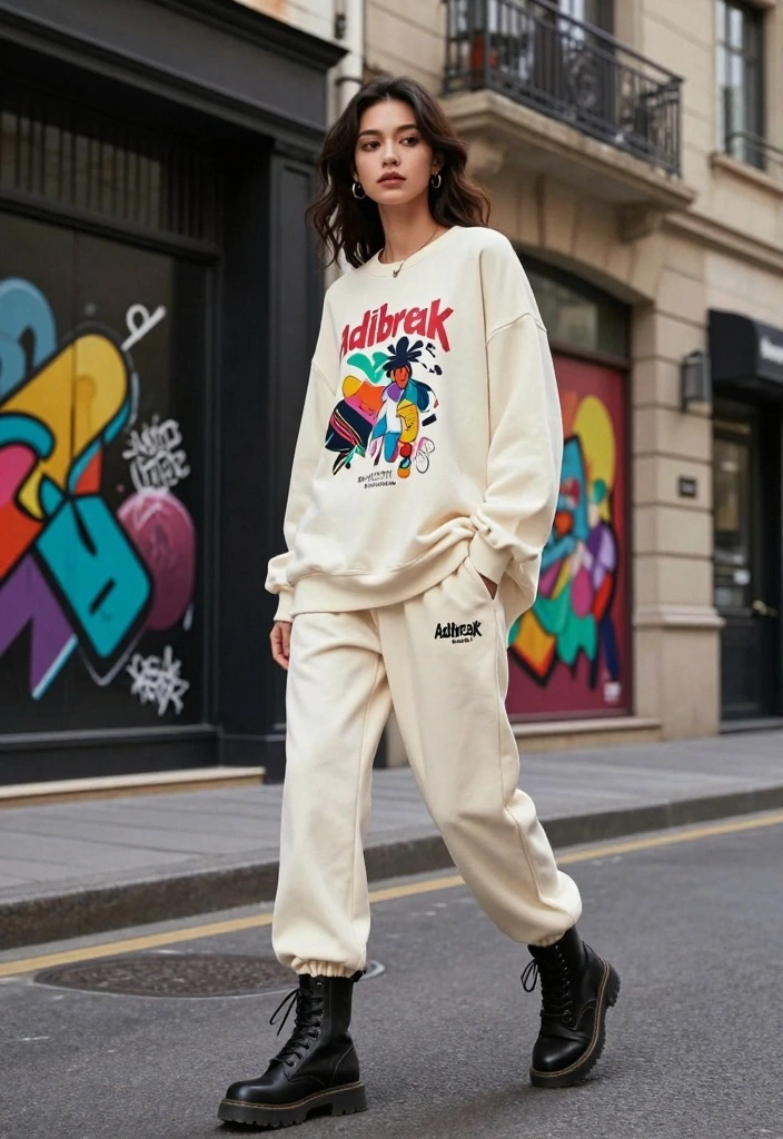 14 Adibreak Pants Outfit Ideas For Women - 14. Effortlessly Cool 1