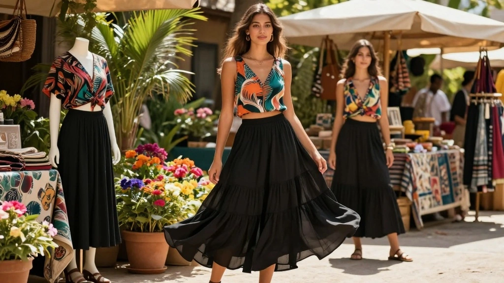 14 Black Summer Skirt Outfit Ideas For Hot Days