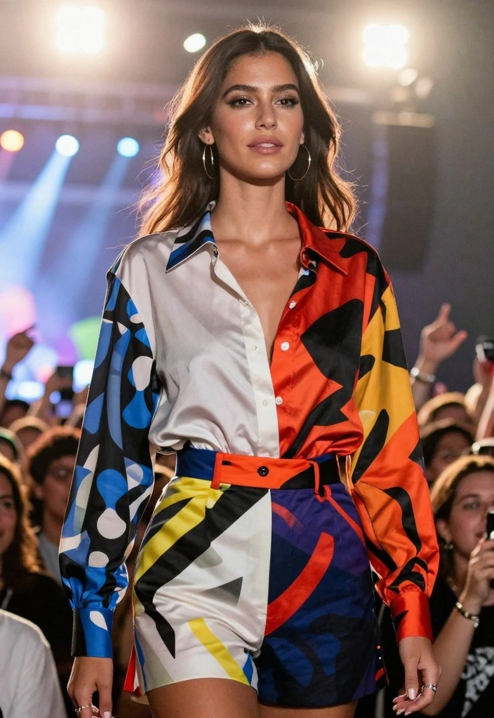 14 Brat Concert Outfit Ideas For Women - 13. Trendy Prints 1