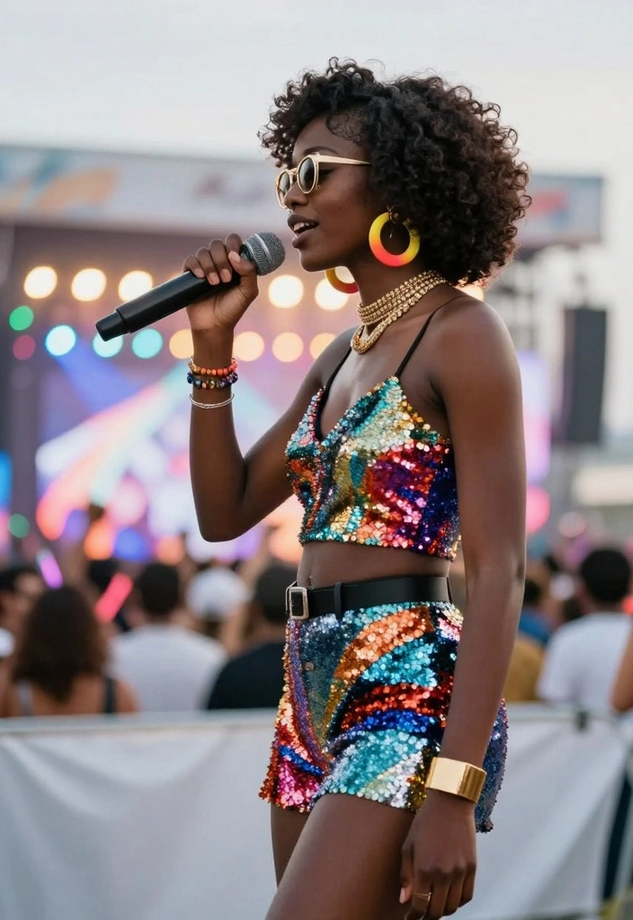 14 Brat Concert Outfit Ideas For Women - 14. The Ultimate Festive Look 1