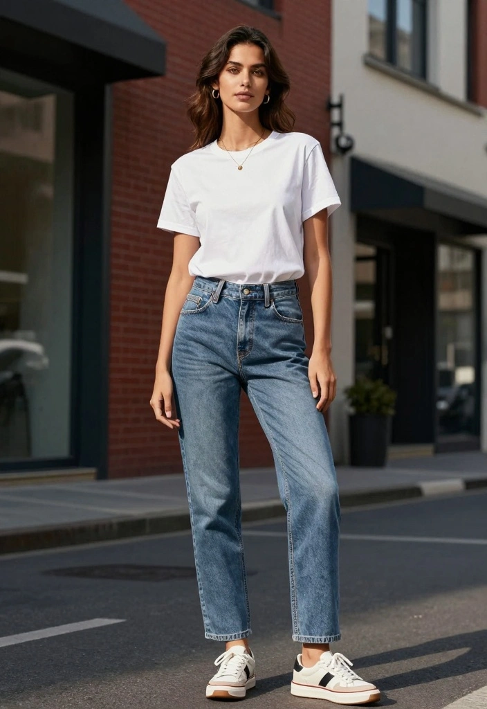 14 Ksubi Jeans Outfit Ideas For Women - 1. Classic White Tee and Ksubi Jeans 1