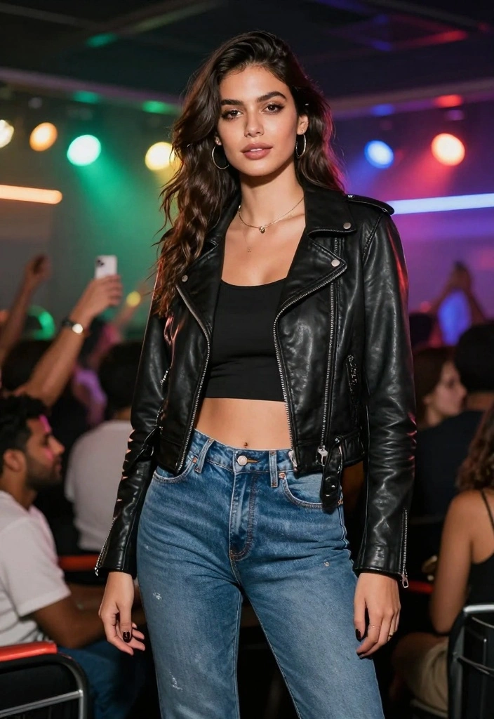 14 Ksubi Jeans Outfit Ideas For Women - 11. Ksubi Jeans and a Leather Jacket 1