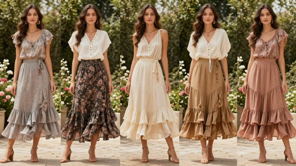 14 Ruffle Skirt Outfit Ideas With Feminine Flow