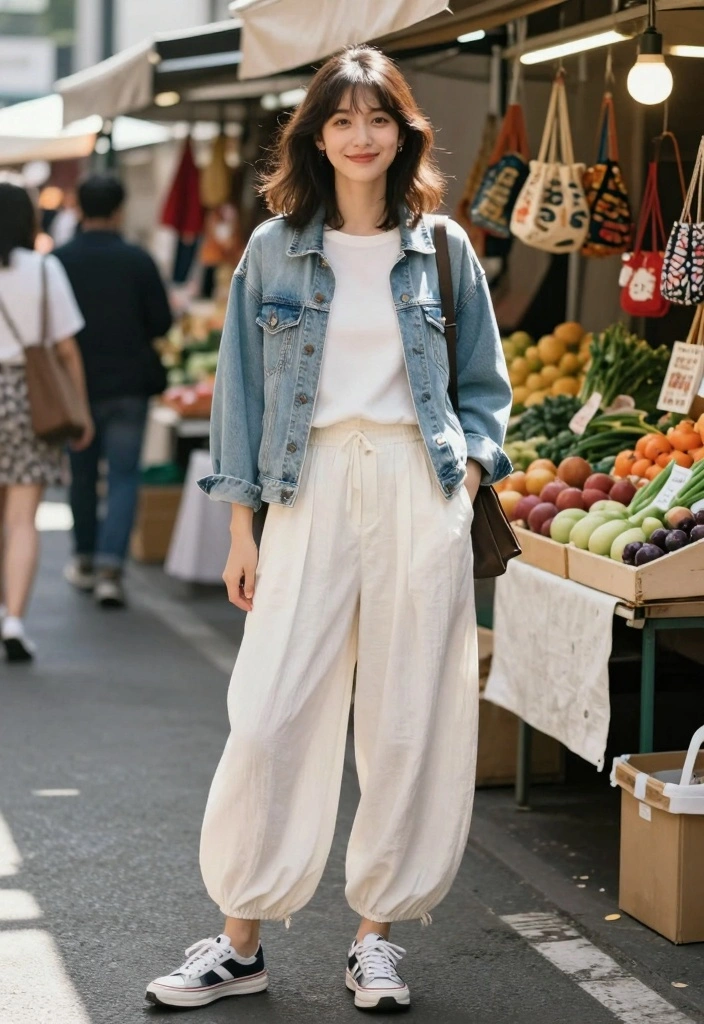 14 Sustainable Hakama Pants Outfit Ideas For Women - 1. Effortless Casual Day Out 1