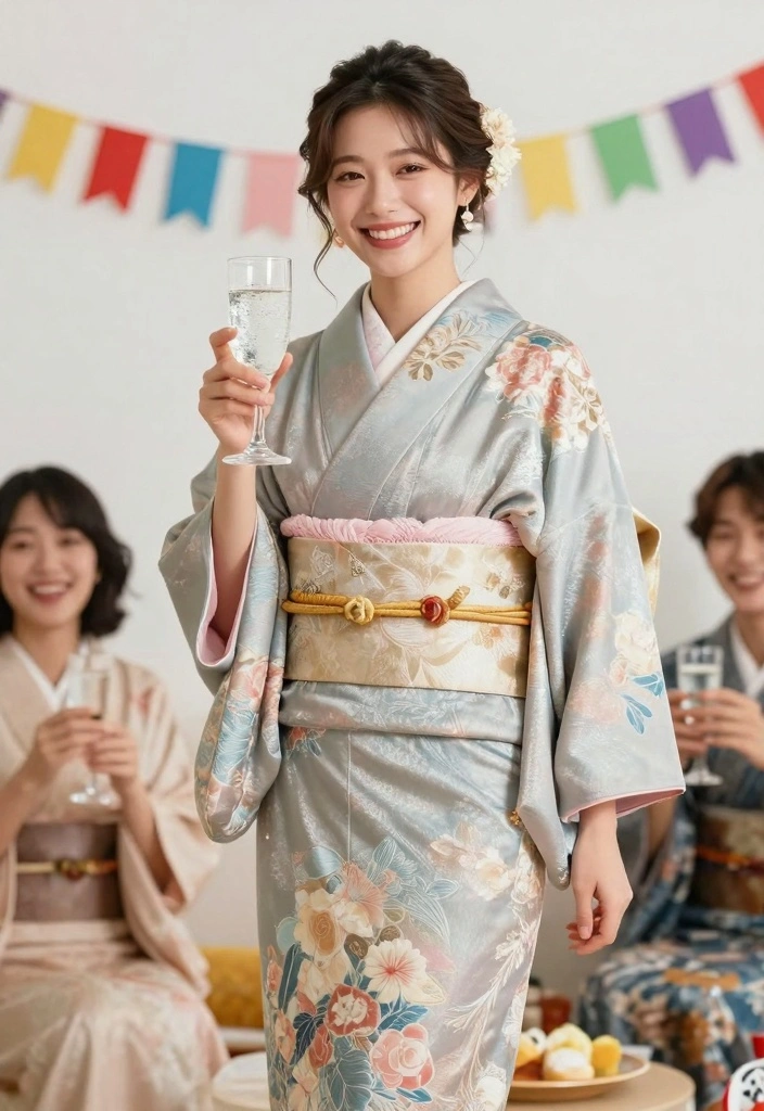 14 Sustainable Hakama Pants Outfit Ideas For Women - 11. Festive and Fun 1