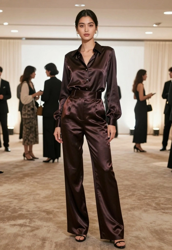 14 Sustainable Hakama Pants Outfit Ideas For Women - 7. Elegant Evening Look 1