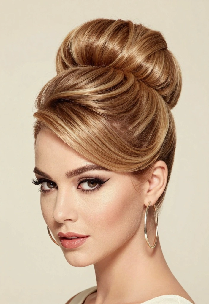 15 60s Hair Style Ideas Classic Mod Elegance - 1. The Iconic Beehive 1