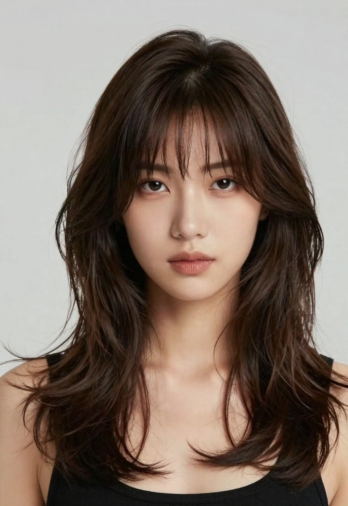 15 90s Long Layered Hair Ideas: Timeless Volume - 12. Textured Layers with a Deep Side Part 1