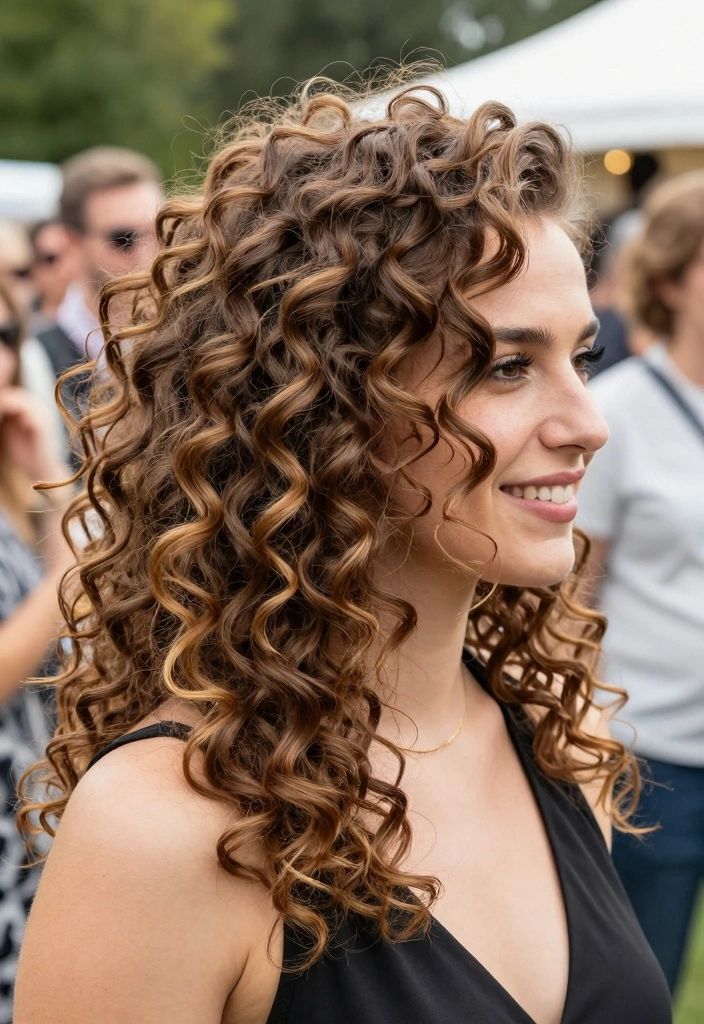 15 90s Long Layered Hair Ideas: Timeless Volume - 8. Retro Half-Up, Half-Down Style 1