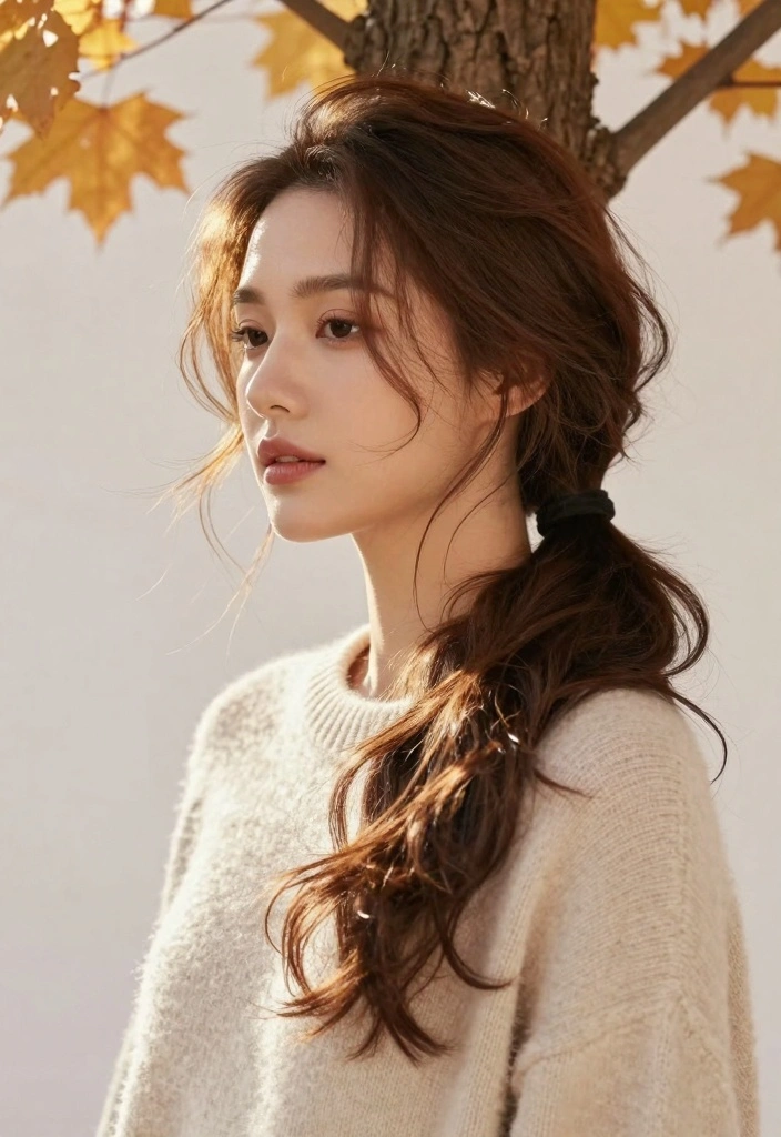 15 Autumn Hair Ideas Perfect Fall Refresh - 12. Effortless Ponytail 1