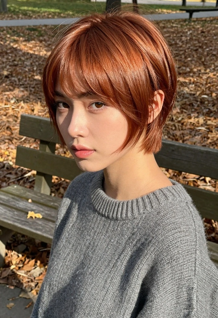 15 Autumn Hair Ideas Perfect Fall Refresh - 3. Soft Copper Pixie Cut 1