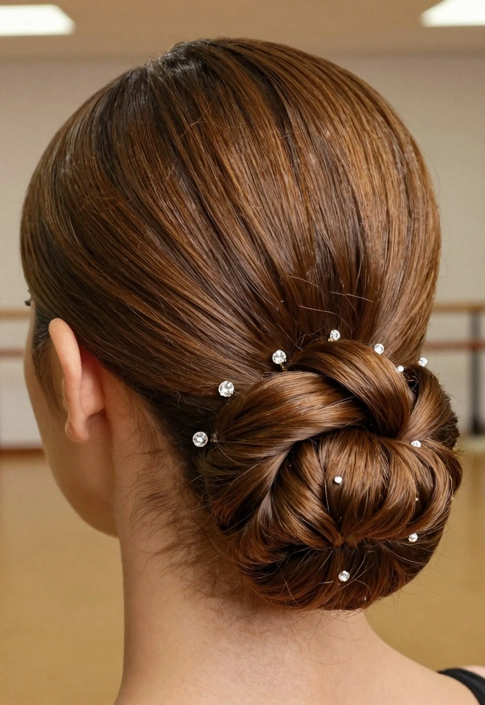 15 Ballroom Dance Hair Ideas: Elegant Polished Styles - 1. Classic Bun with a Twist 1