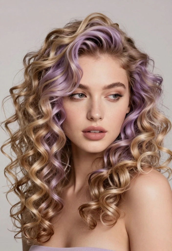 15 Blonde Hair With Lowlights Ideas for Depth and Shine - 12. Lavender Lowlights 1