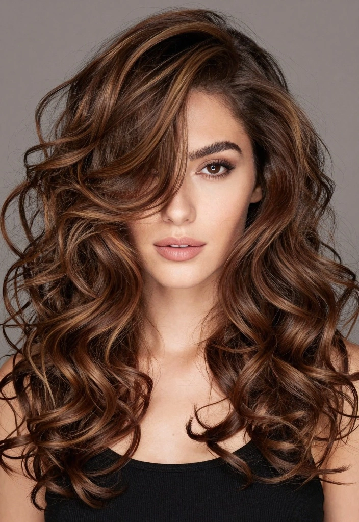 15 Brown Hair With Caramel Highlights Ideas Sweet Dimension - 8. Rich Caramel Highlights with Deep Brown Base 1