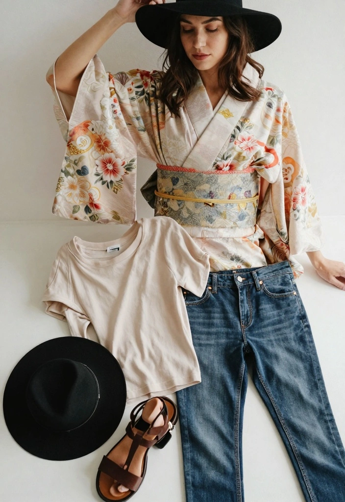 15 Concert Outfit Ideas For Women - 12. Lightweight Kimono 1