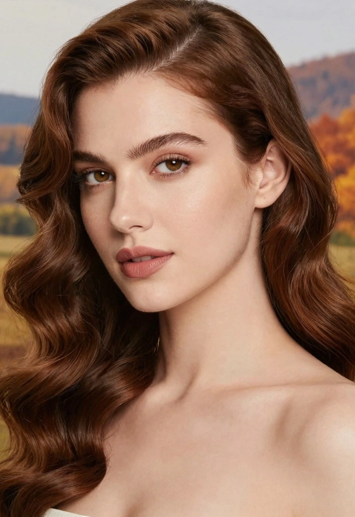 15 Dark Autumn Hair Color Ideas: Deep Warm Shades - 15. Warm Ember Brown 1
