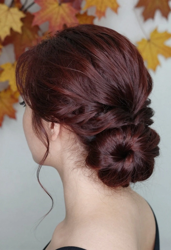 15 Dark Autumn Hair Color Ideas: Deep Warm Shades - 3. Deep Auburn Infusion 1