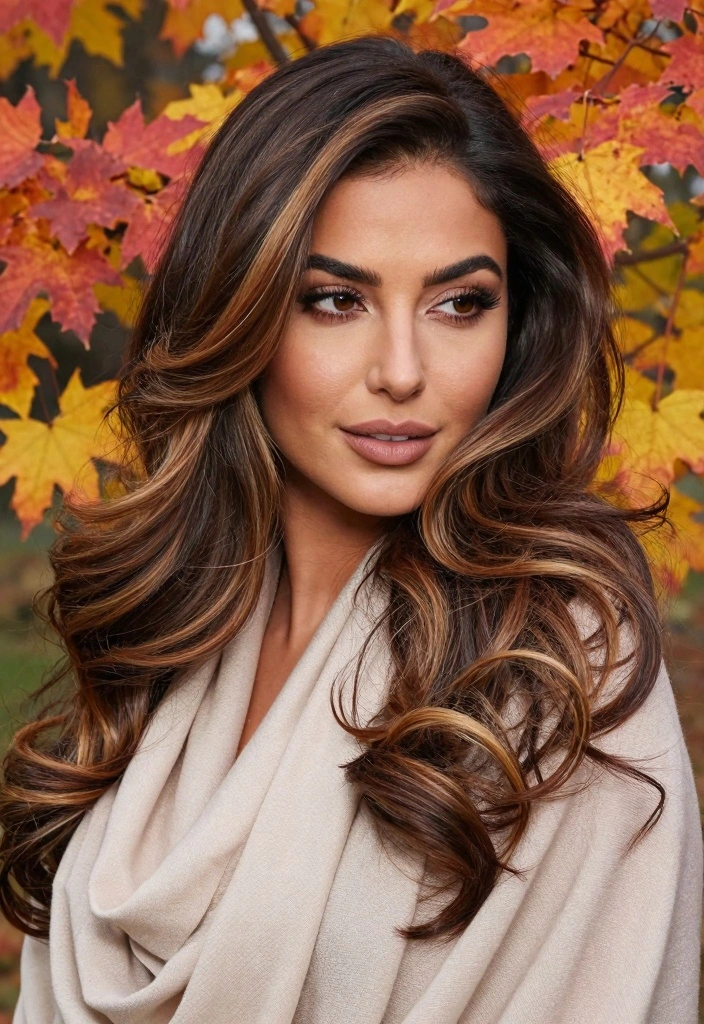 15 Dark Autumn Hair Color Ideas: Deep Warm Shades - 5. Warm Caramel Undertones 1