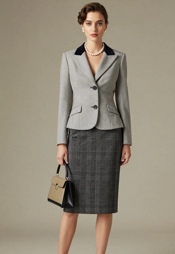 15 Dress To Impress 1950s Outfit Ideas With Retro Charm - 15. The Statement Vintage Suit 1