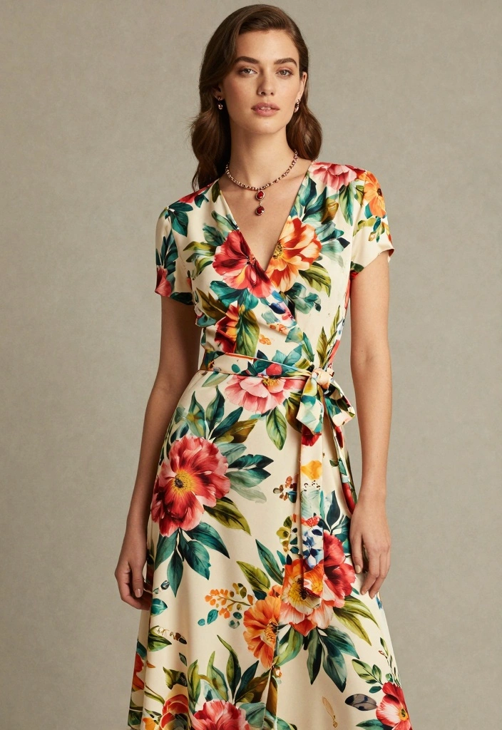 15 Dress To Impress 1950s Outfit Ideas With Retro Charm - 7. The Vintage Wrap Dress 1