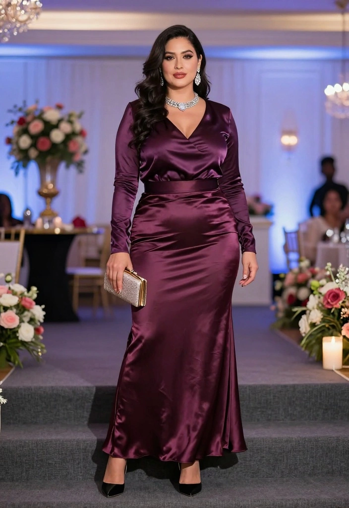 15 Maxi Skirt Outfit Ideas For Black Women - 5. Chic and Elegant for Formal Events 1