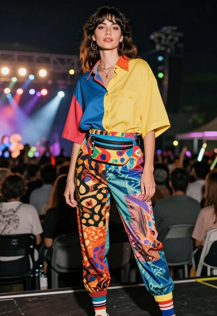 15 Melanie Martinez Concert Outfit Ideas For Women - 2. Quirky Color Blocks 1