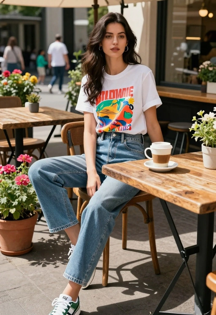 15 Mid Rise Jeans Outfit Ideas For Women - 1. Effortless Weekend Look 1