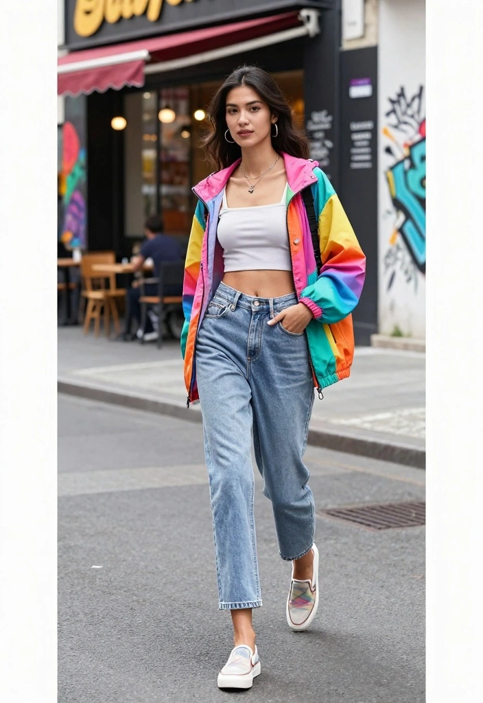 15 Mid Rise Jeans Outfit Ideas For Women - 4. Sporty Chic 1