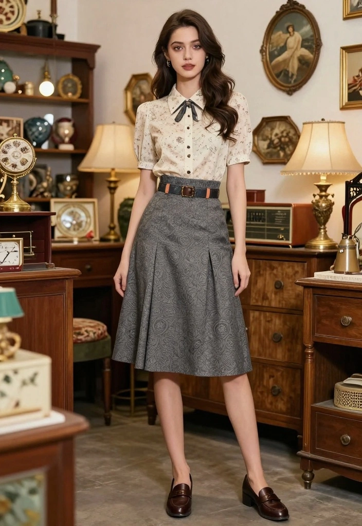 15 Overall Dress Outfit Ideas With Cute Styling - 8. Vintage-Inspired Overall Dress Look 1
