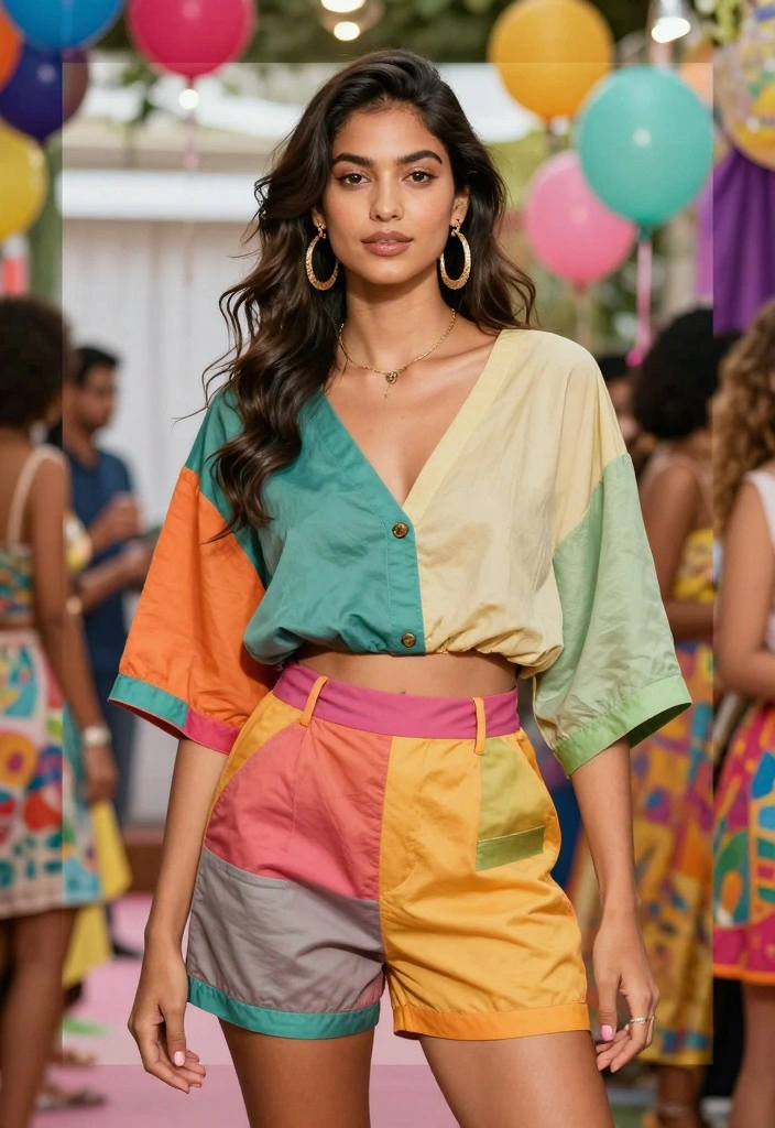 15 Party Night Outfit Ideas For Women: Sustainable Styles - 4. Bold Color Palettes 1