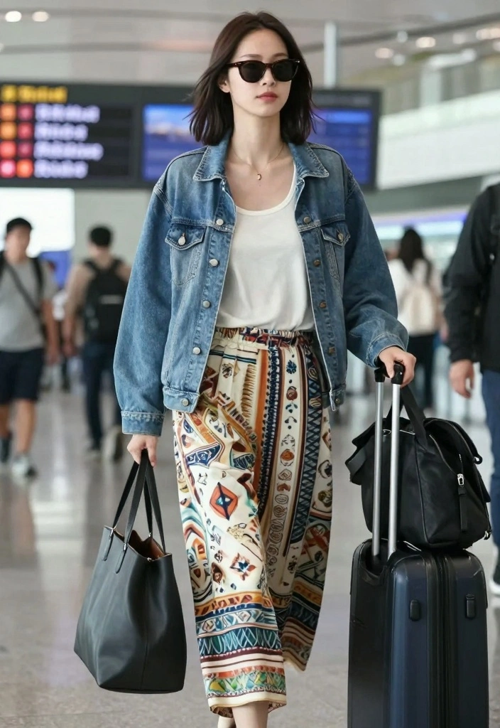 15 Stunning Sustainable Palazzo Pants Outfit Ideas For Women - 10. Travel Ready Style 1