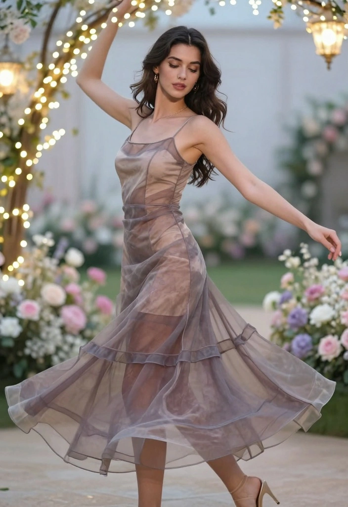 15 Sun Dress Outfit Ideas For Warm Weather - 13. Sheer Sundress with Underneath Slip 1