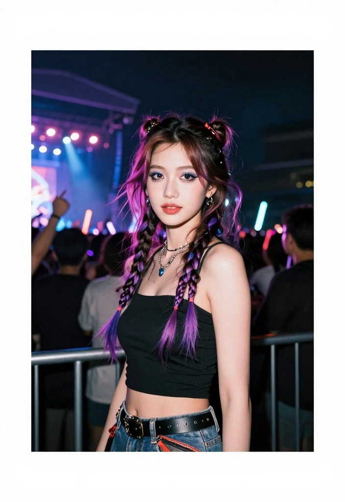 15 Twenty One Savage Concert Outfit Ideas For Women - 15. Final Touches: Hair and Makeup for Concert Vibes 1