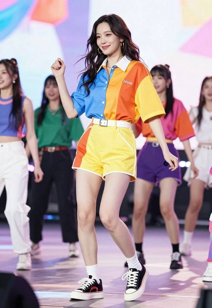 15 Twenty One Savage Concert Outfit Ideas For Women - 7. Bold Color Block Outfits 1