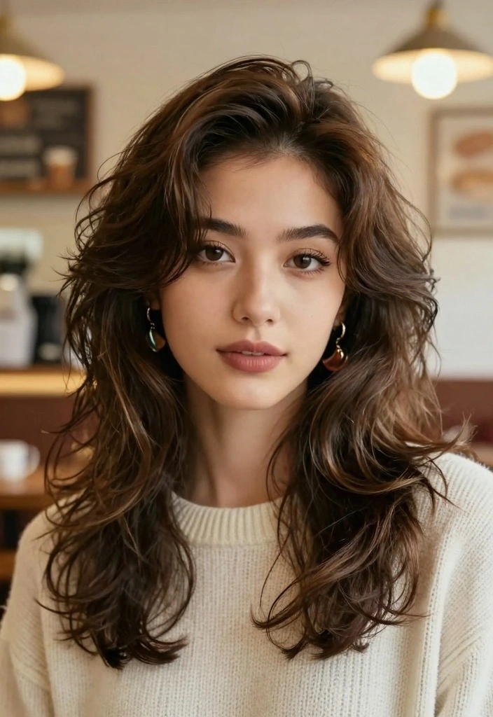 16 90s Layered Hair Ideas: Soft Retro Layers for Curly Textures - 1. The Classic Rachel 1