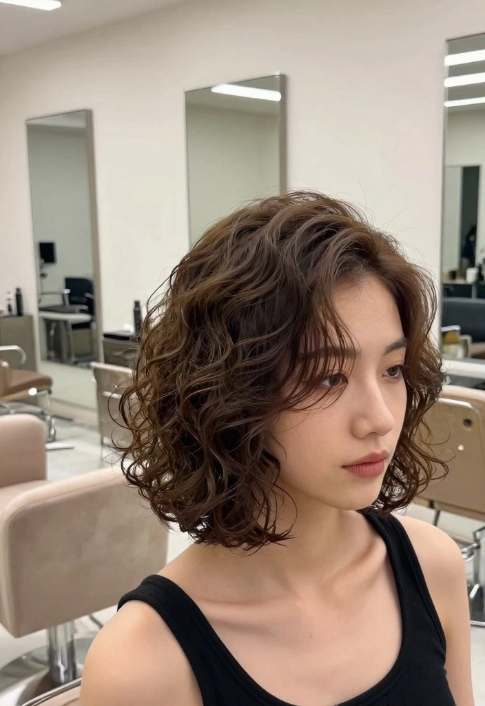 16 90s Layered Hair Ideas: Soft Retro Layers for Curly Textures - 3. Layered Bob with Texture 1