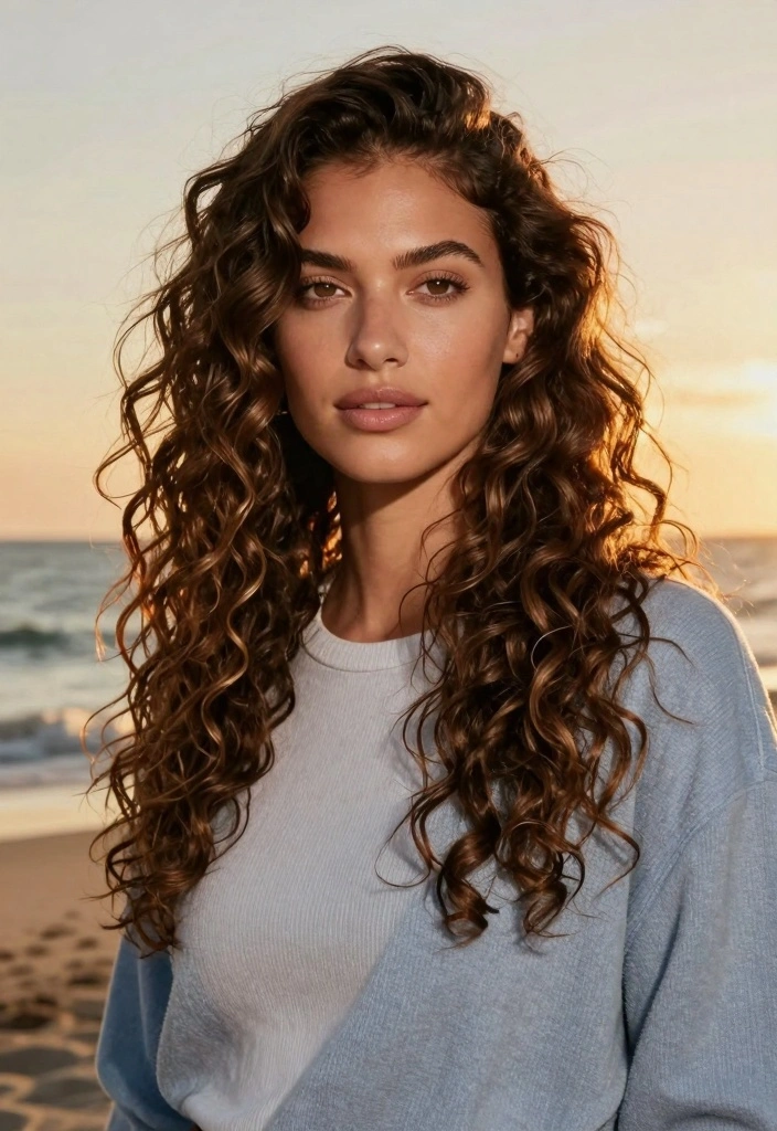 16 90s Layered Hair Ideas: Soft Retro Layers for Curly Textures - 5. Long Layers with Volume 1