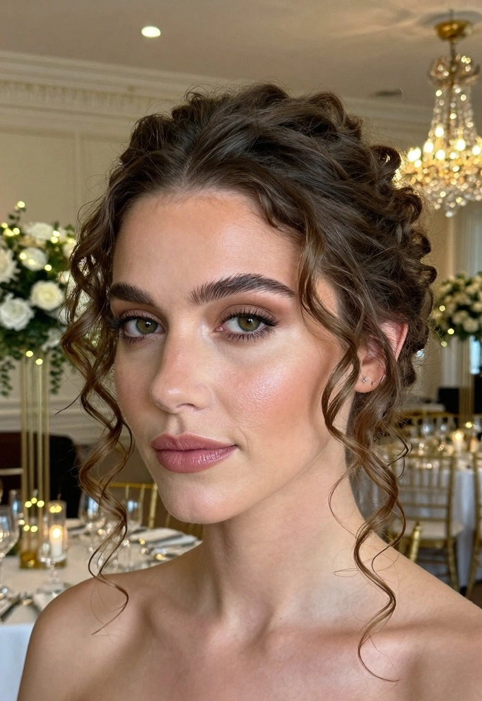 16 90s Layered Hair Ideas: Soft Retro Layers for Curly Textures - 7. Curly Updo with Layers 1