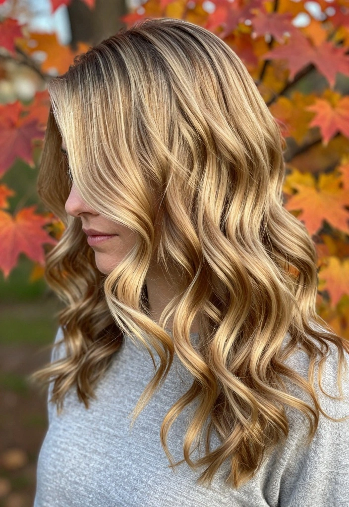 16 Autumn Blonde Hair Ideas for a Warm Seasonal Glow - 13. Maple Blonde Tones 1