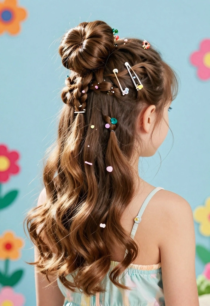 16 Back to School Hairstyles Ideas: Easy Cute Looks - 10. Fun Twisted Half-Up 1