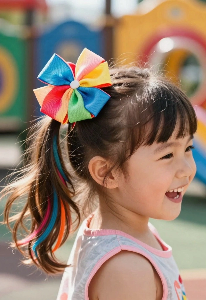 16 Back to School Hairstyles Ideas: Easy Cute Looks - 14. Playful Hair Bows 1