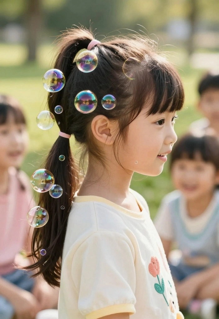 16 Back to School Hairstyles Ideas: Easy Cute Looks - 5. Bubble Ponytail 1