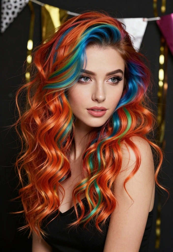 16 Birthday Hairstyles Ideas Party Ready Glam - 13. Bold Colored Hair 1