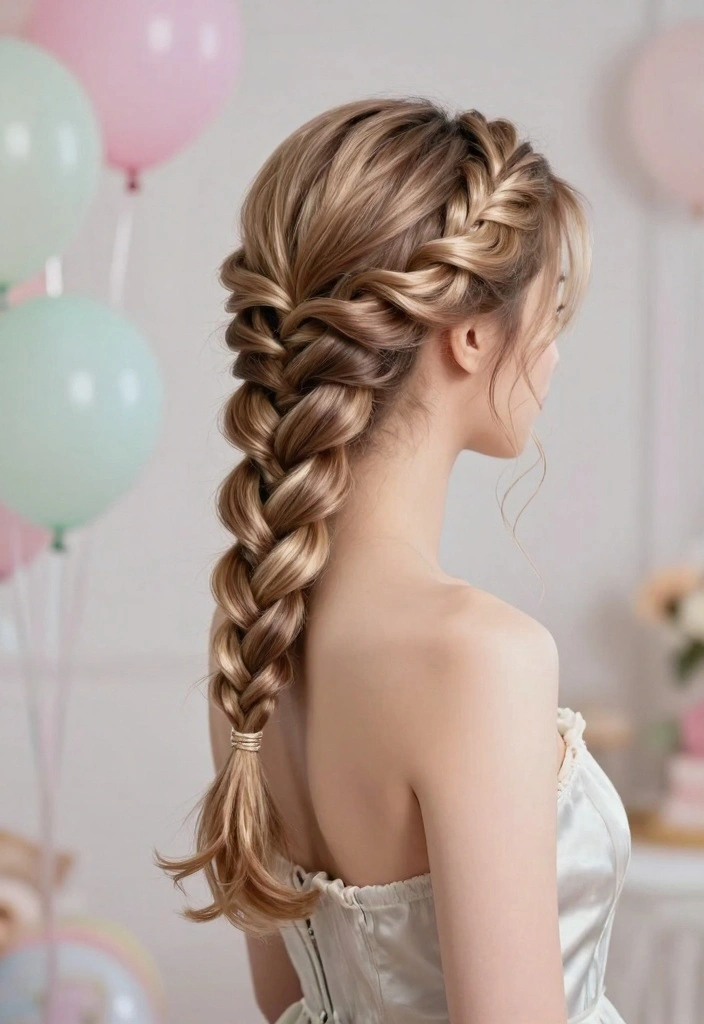 16 Birthday Hairstyles Ideas Party Ready Glam - 14. Floating Braid 1