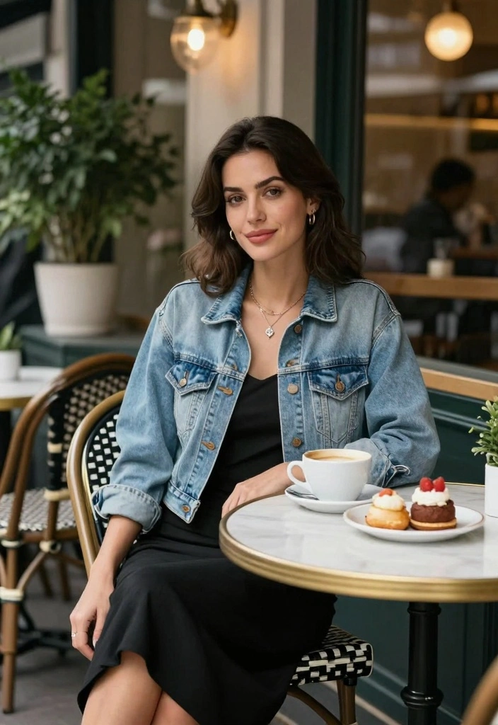 16 Black Midi Skirt Outfit Ideas That Look Effortless - 4. Weekend Vibes with a Denim Jacket 1