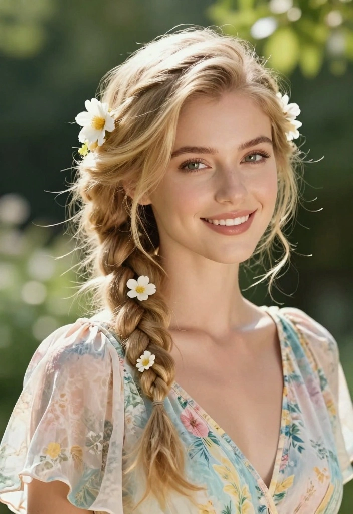 16 Blonde Hair Blue Eyes Ideas: Soft Bright Contrast - 5. Chic Braided Styles 1