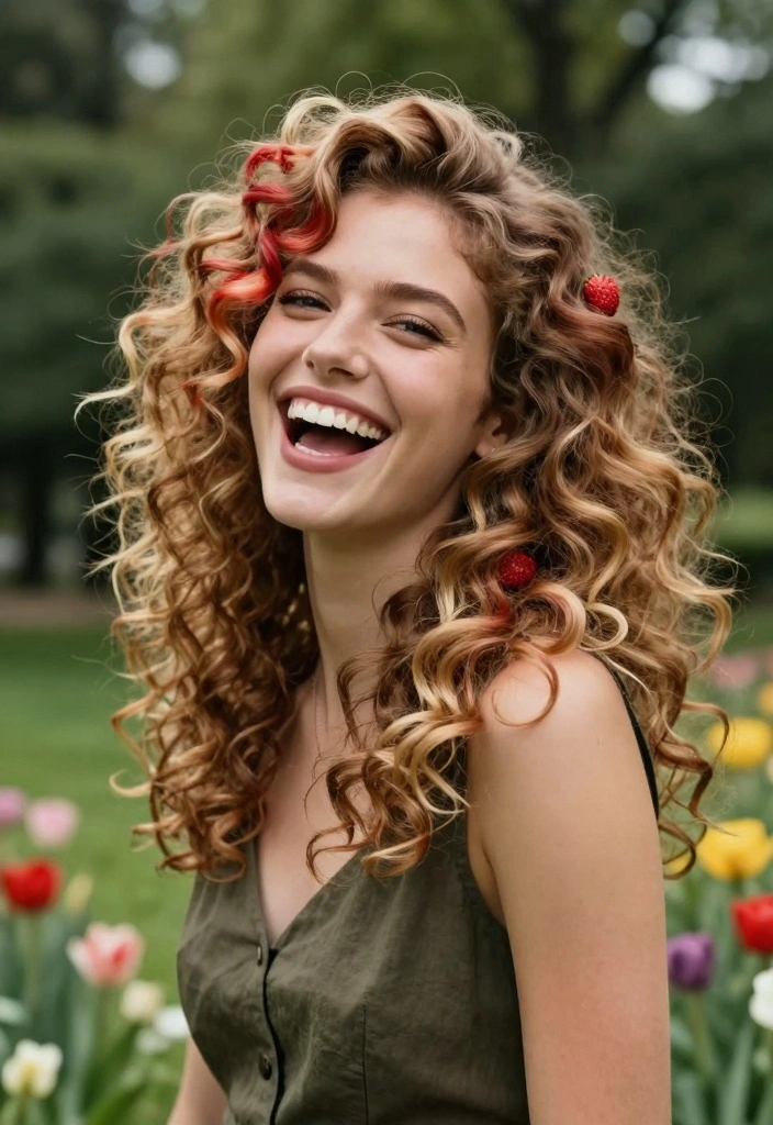 16 Blonde Hair With Brown Highlights Ideas: Balanced Blend - 7. Strawberry Blonde Hues 1