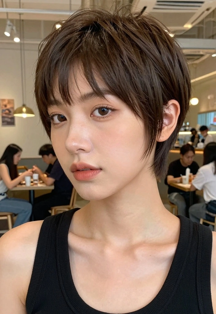 16 Blonde Layered Hair Ideas for Soft Movement - 16. Layered Pixie Cut 1