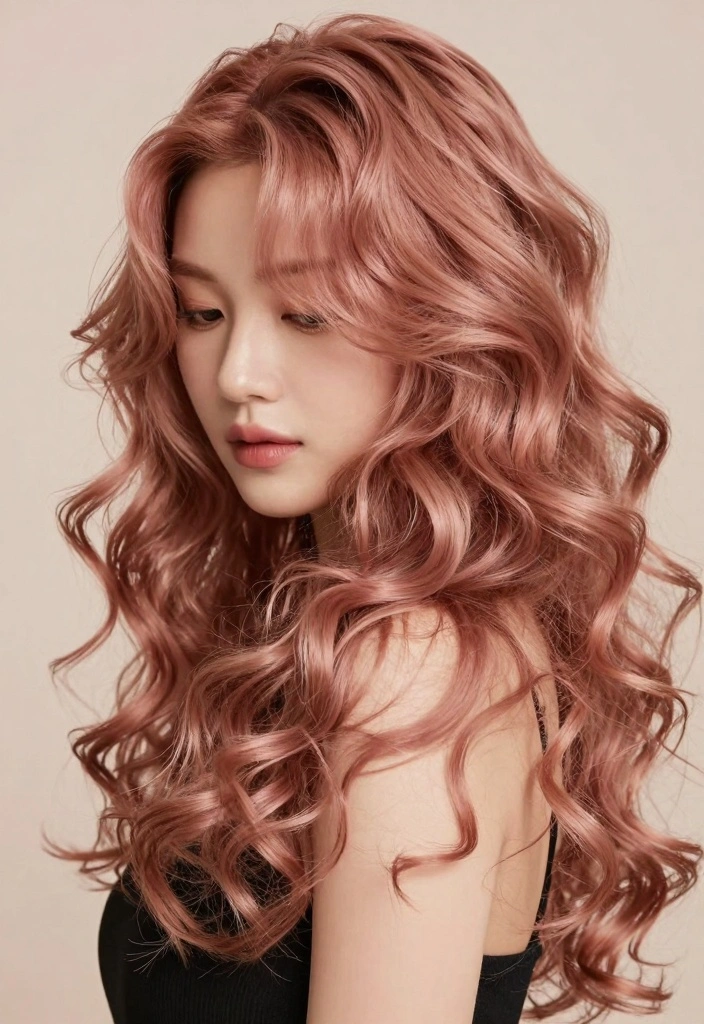 16 Cinnamon Hair Color Ideas: Spicy Rich Hue - 12. Cinnamon Rose Gold 1