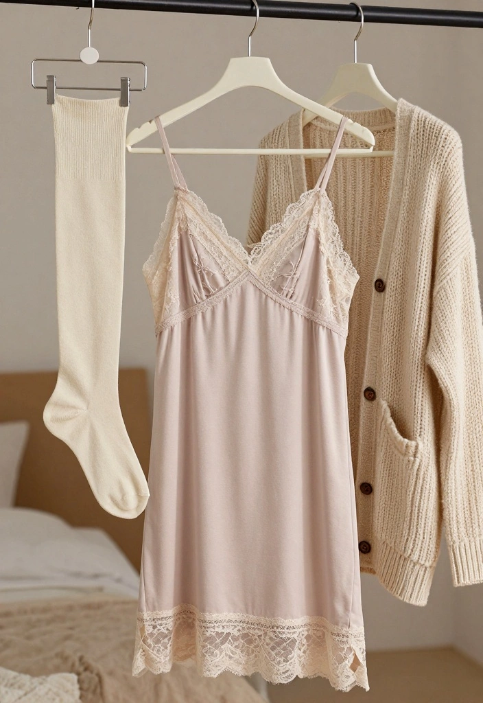16 Cozy and Chic Slumber Party Outfit Ideas For Women - 3. Cozy Nightgown 1